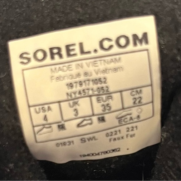 SOREL Whitney II Joan Lace Waterproof Winter Boot- Size 4 - Picture 4 of 5